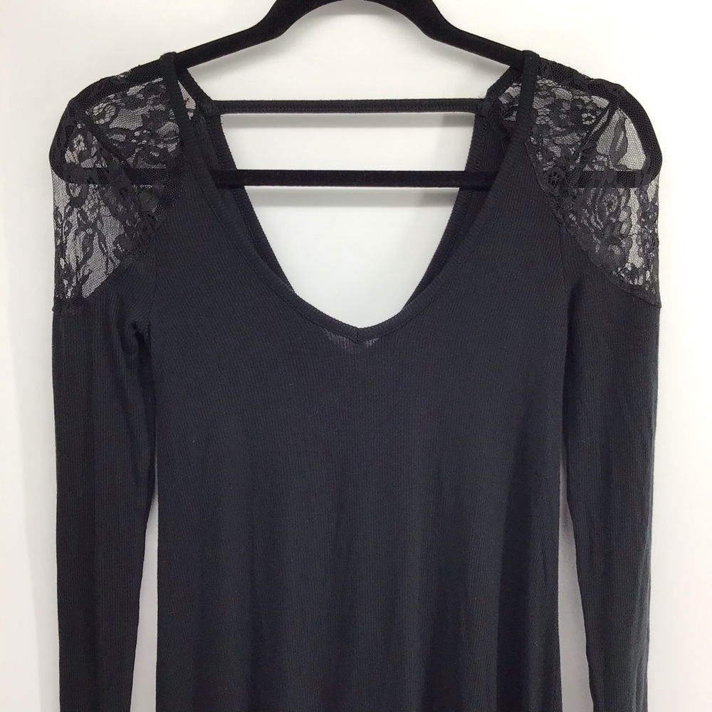 AMERICAN EAGLE NWT Ribbed Long Sleeve Dress - Picture 3 of 8